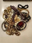 2+ lbs Vintage Costume Jewelry Lot Wearable Bracelets Necklaces Pearls Gold Tone
