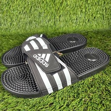 Adidas Adissage Slides Post Workout Massage Slides Black White F35580