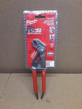 Milwaukee 48-22-6208E V-Jaw Pliers with Comfort Grip and Reaming Handles 8"