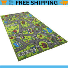 Race Car Track Rug Play Mat For Kids Toddlers Carpet Road Toy Track Floor Medium