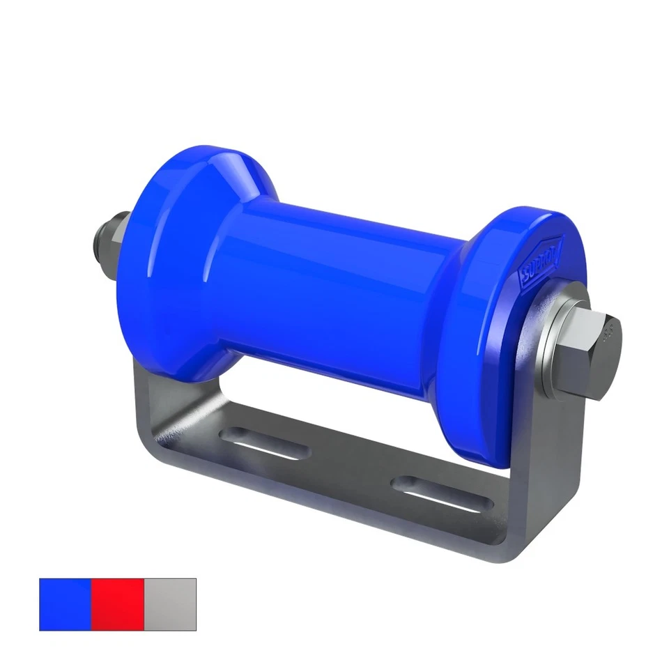 SUPROD Polyurethan Kielrolle mit Halter Sliprolle verzinkt 125 mm