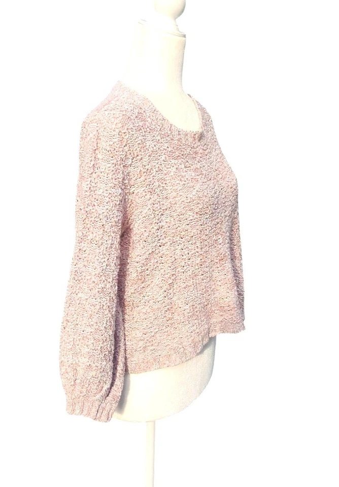 Женский вязаный свитер Peruvian Connection бежевый/оранжевый/коричневый средний пима хлопок - Изображение 4 из 4