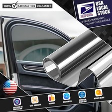 For House Office Mirror Reflective One Way Privacy Tint Window Film VLT 20