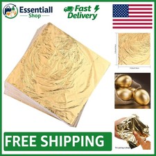 Imitation Gold Foil Sheets 100 Pack for Crafting Home D cor - 5.5" x 5.5"