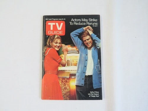 1974 TV Guide Happy Days June 15-21 Eastern New England Edition #1107