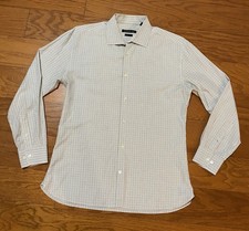 John Varvatos USA Button Up Cotton Slim Fit Shirt Long Sleeves Size 16  32/33