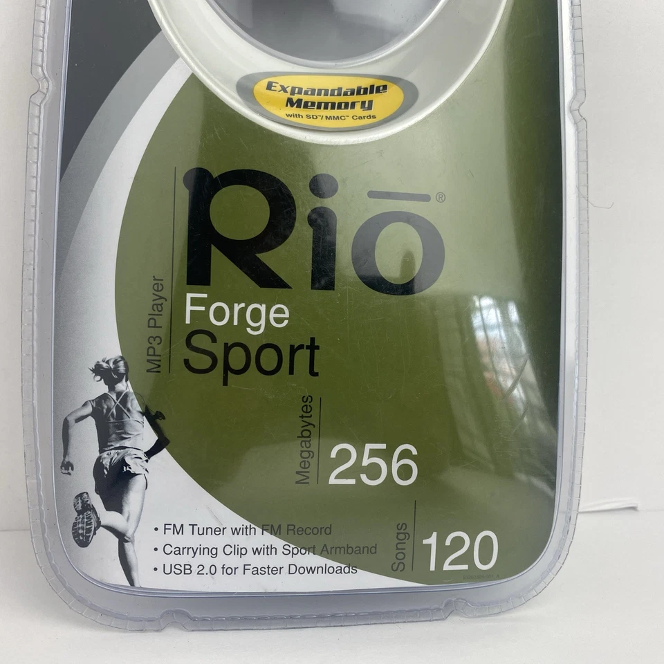 Vintage New Sealed 2004 Rio Forge Sport MP3 Player MB 256 120 Songs USB 2.0 - Image 4 of 4