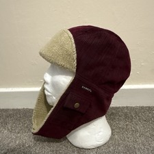 Kangol Trapper Hat Mens Medium Red Tonic Cord Corduroy Retro Deadstock New