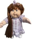 1988 Cabbage Patch Kids, Growing Hair, Auburn Hair, Violet Eyes, Purple Dress