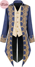 Men  S Steampunk Victorian Medieval Pirate Tailcoat