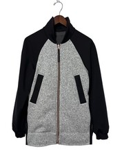 Lululemon Jacket Womens Size 6 Both Ways Reversible Bomber Flower Heathered Gray