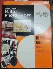 50 Sheets Wausau Exact Digital Matte Photo Paper 8.5x11 10 Mil Inkjet New Sealed
