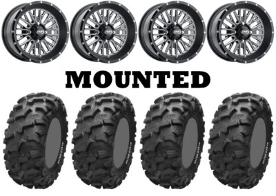 Kit 4 ITP Blackwater Evolution Tires 28x9-14/28x11-14 on ITP Momentum Black CAN