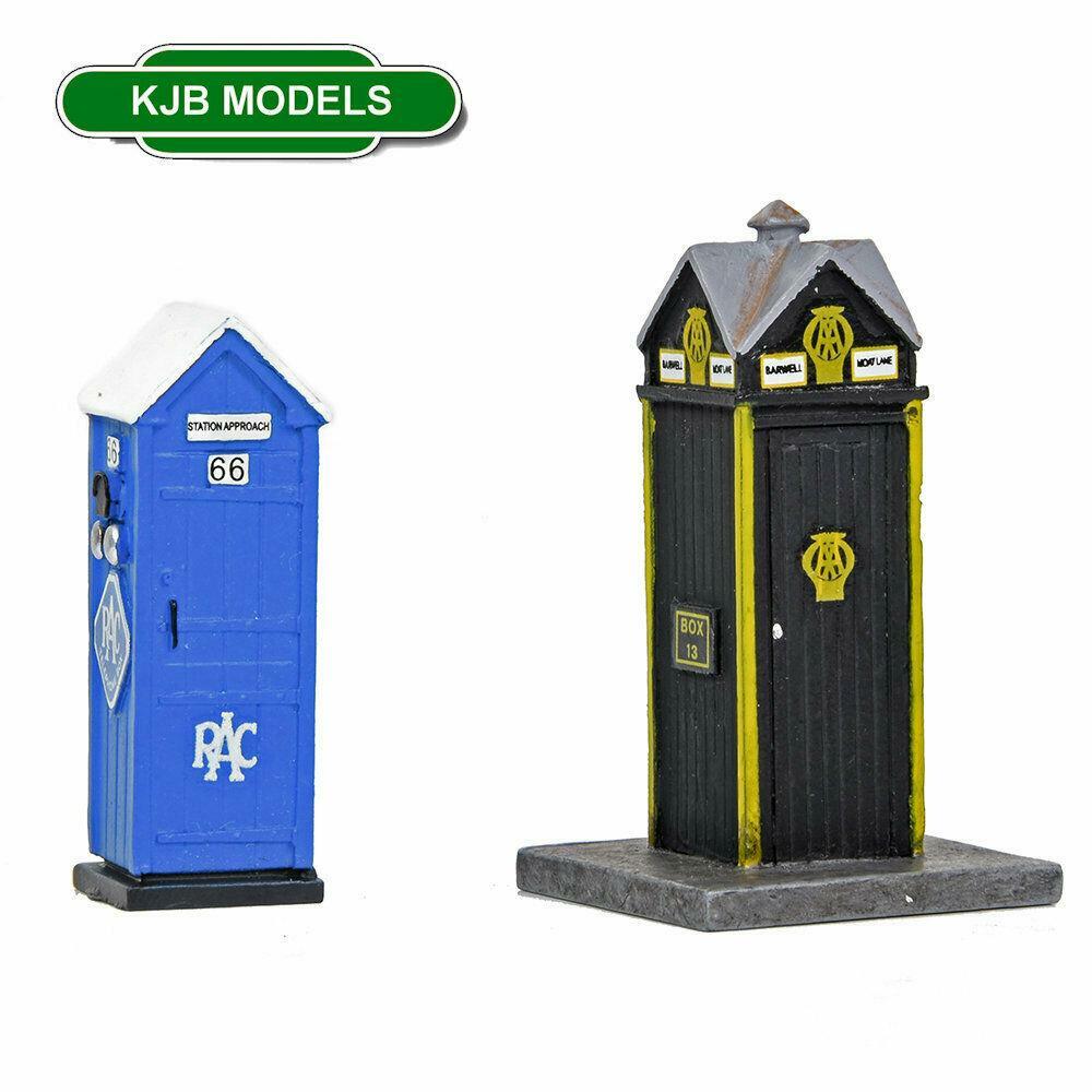 OO Gauge Phone Boxes - RAC + AA Bachmann 44-585 Roadside Rescue