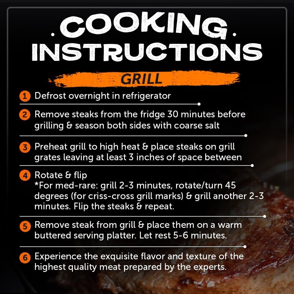 Grumpy Butcher New York Strip Steak, 8 Pack (10 oz each) Prime Steak