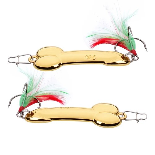 Fishing Spoon Lure Dick Pecker Spinner Bait Bass Striper Lake Pond River Penis - Picture 4 of 19