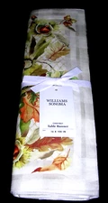 WILLIAMS SONOMA CHESTNUT TABLE RUNNER 100% LINEN LINED MADE IN ITALY NEW W/TAGS