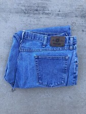 Vintage Wrangler High Rise Denim Jeans Men  s Size 42x30 Straight Leg 90s Y2K