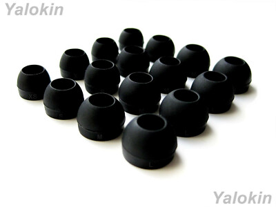 16 pcs (B-4sz) Black Comfort Eartips Adapters Earbuds for Mpow