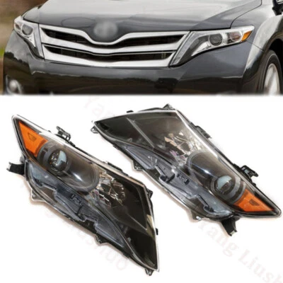 Juego De Faros Halógenos Para Toyota Venza 2009-2013 – Par Izquierda Y Derecha, Directos, Sin Marca