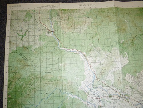 6732 ii - MAP - Phan Rang - US Combat Base - Air Base - 1969 - SOG - Vietnam War - Picture 8 of 11