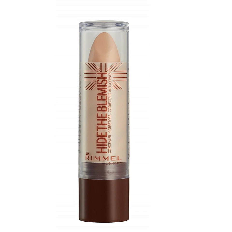 Pack de (6) Nuevo Corrector Rimmel Hide The Blemish (con tapa transparente) Beige Dorado Foto 2 de 4