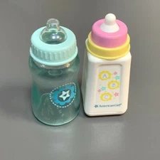 2x feeding bottle Bitty Baby ACCESSORIES For American Girl 18" Dolls Toys RARE