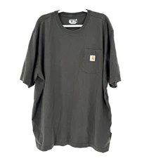 Carhartt Loose Fit T-Shirt Men's XL Gray Short Sleeve Pocket Workwear Rugged