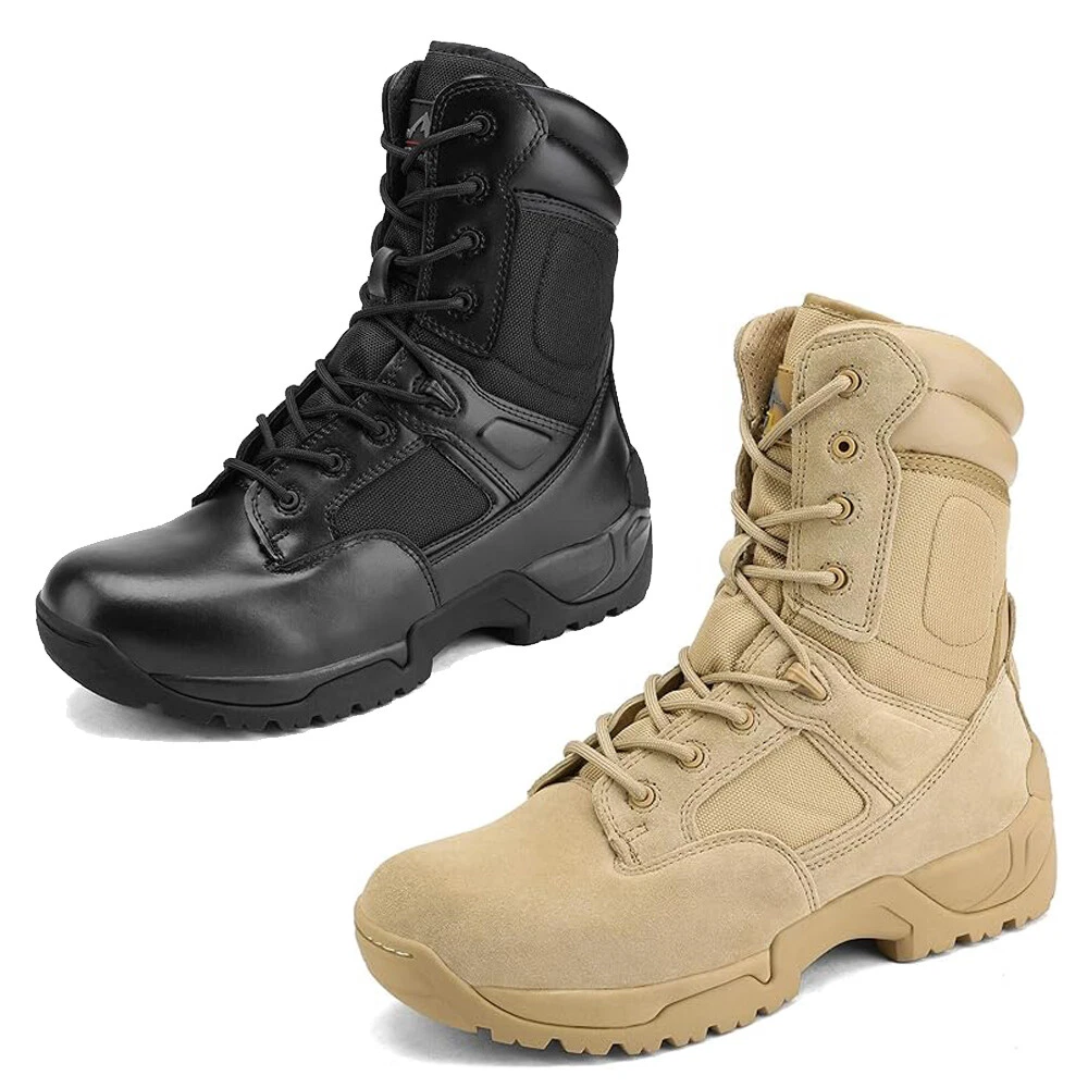 Men's Military Combat Boots Tactical Outdoor Hiking Work Shoes
