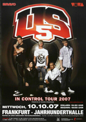 US 5 - Around The World, Frankfurt 2007 | Konzertplakat | Poster