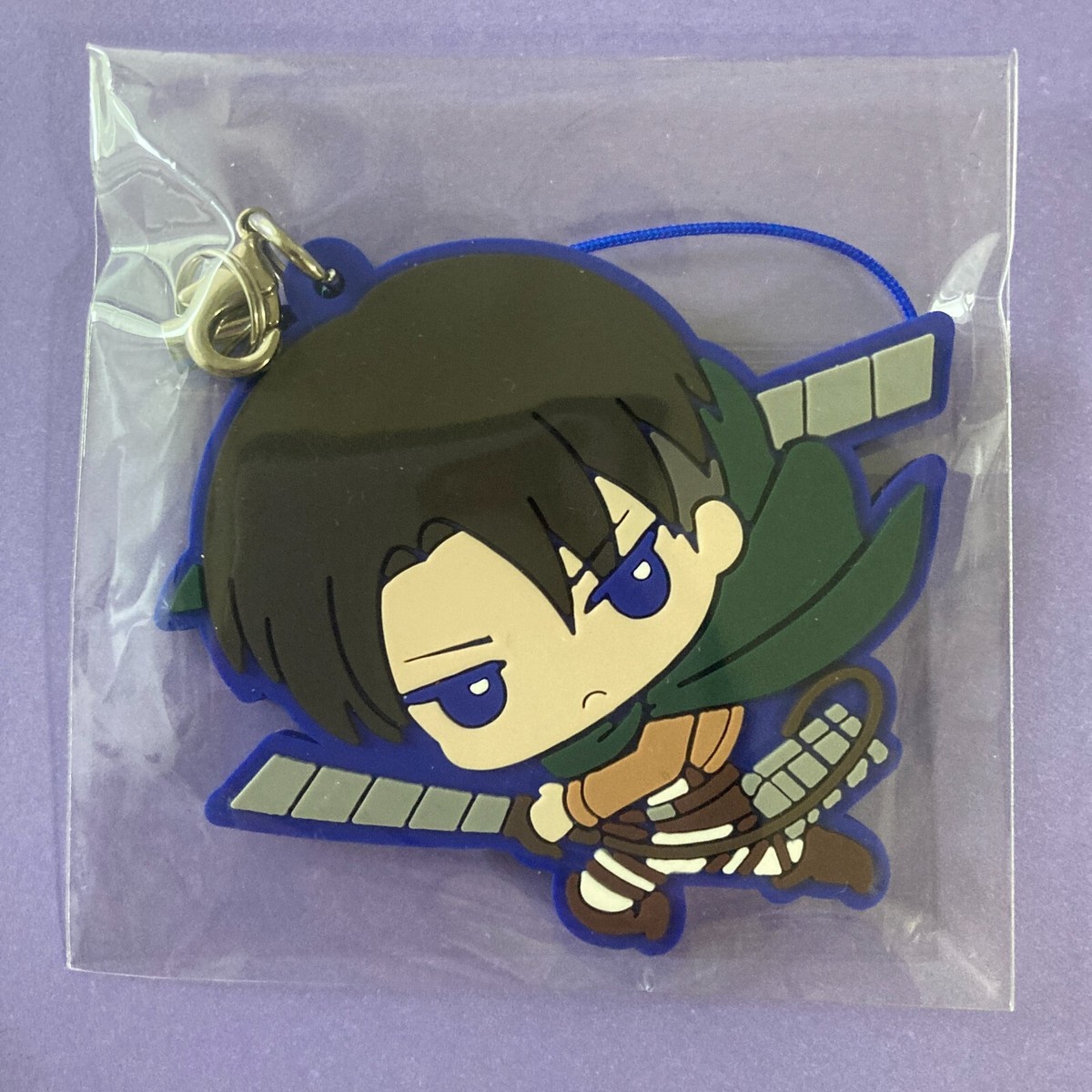 kottanさん Levi Attack on Titan Rubber Strap Keychain AOT Kotobukiya Japanese