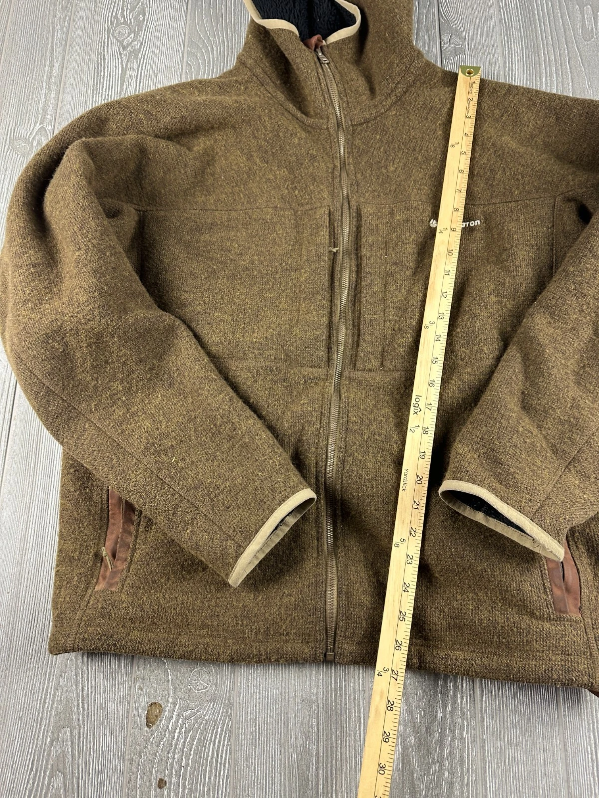 tackle-apparel redington zip up wool blend jacket