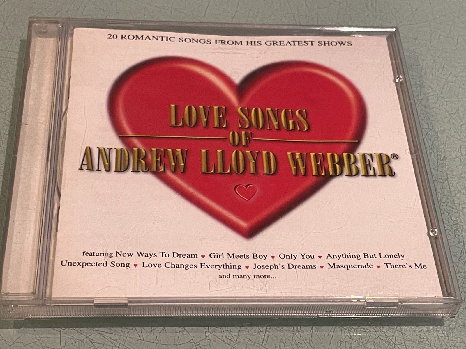 Love Songs of Andrew Lloyd Webber - CD Album - 1998 Crimson - 20 Greatest Hits