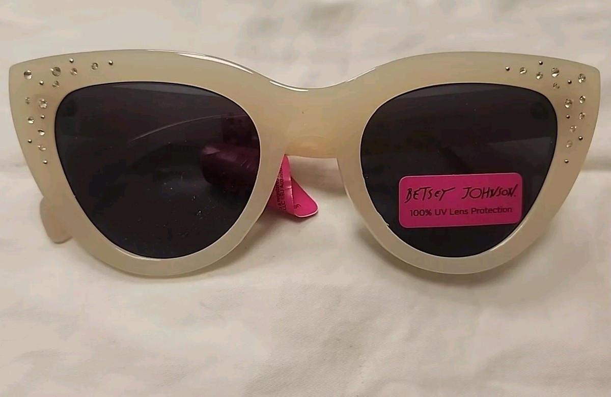 Betsey Johnson Pink Bling Sunglasses Betsey Johnson BJ492001 ROSE Pilot Bling Sunglasses Rose  main image 4