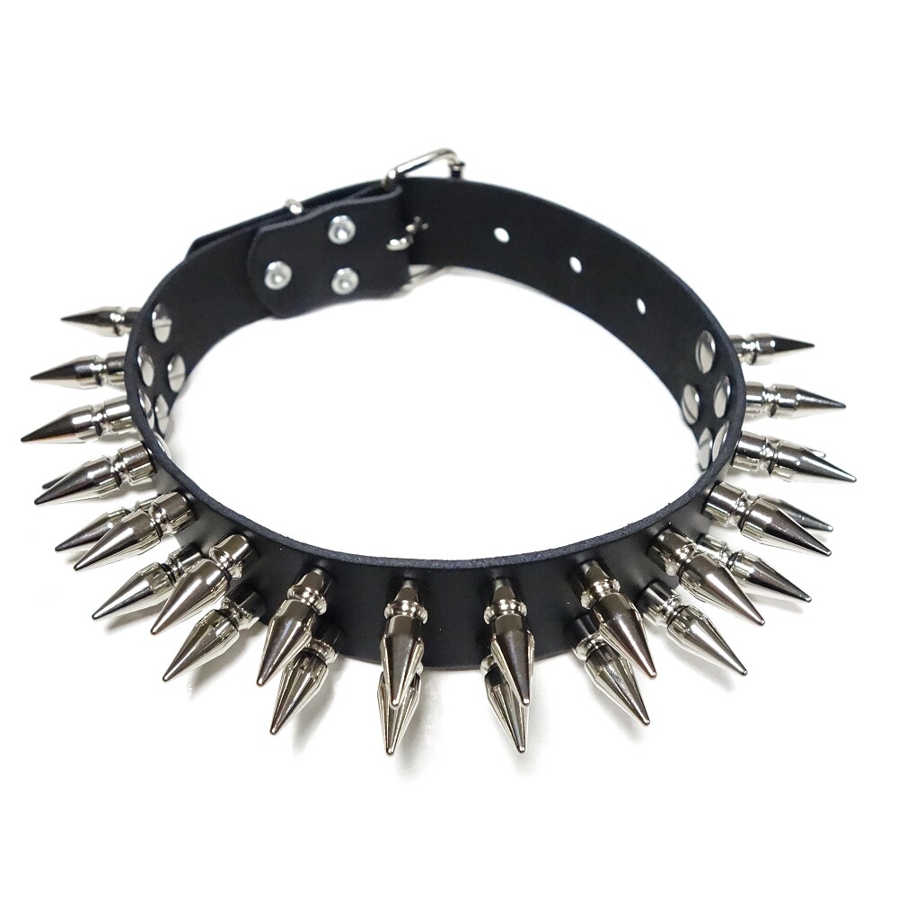Nietenhalsband - Nieten-Halskette Mit Killernieten + Piraten/Skull - Gothic - Choker | Nietengürtel - Gothic-Artikel | Gürtel | Herren | -Onlineshop