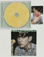 SIGNED Baekhyun CD Cover Booklet Book & Hello World CD BAS Beckett COA Certified