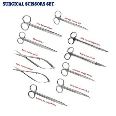 Chirurgische Iris Gummi Schere Gewebe Dissezieren Trimmen Chirurgie Operationsschere