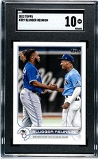 2022 Topps #329 Slugger Reunion Vladimir Guerrero Jr. Wander Franco RC SGC 10