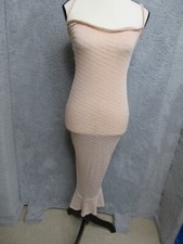 Pretty Little Dress Womens 8 Tan Sheer Textured Fairycore Cottagecore Whimsy