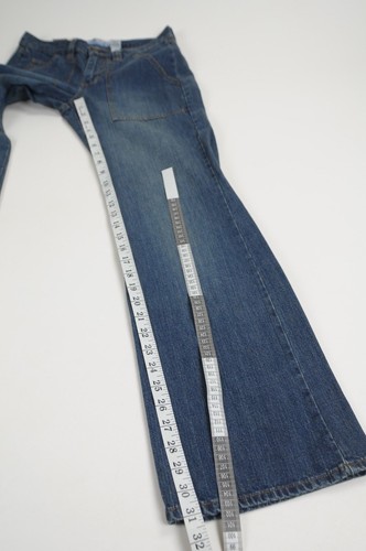 Women's Old Navy Blue Jeans Size 4 100% Cotton Low Waist Bootcut 30X31 - Picture 8 of 9