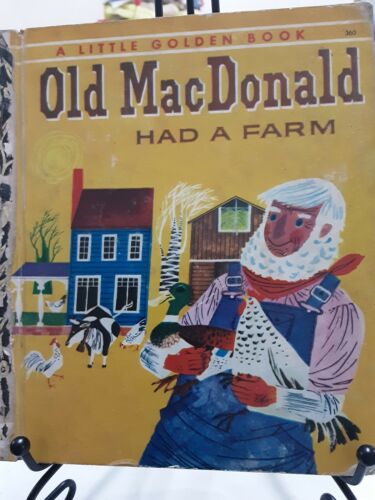 OLD MacDONALD HAD A FARM Little Golden Book 1968 4 Colour Back Sydney #360 GC - Picture 1 of 10