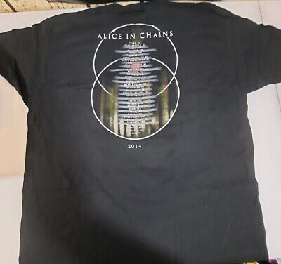 アリス・イン・チェインズ Tシャツ 黒 2014 ツアーTシャツ Alice In Chains 2014 Tour T Shirt 2XL | eBay