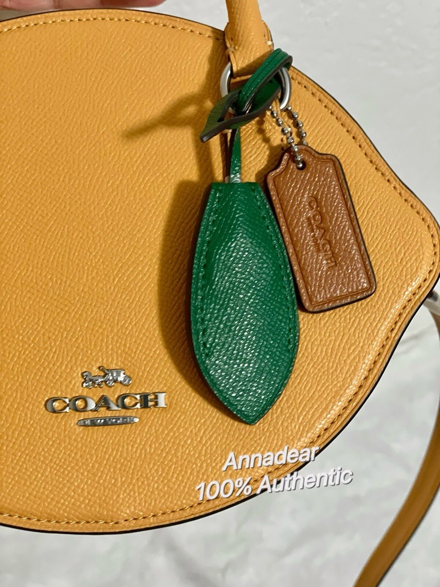 天然皮革 プレミアム Limian Crossback(2 COLOR) Coach Lemon Crossbody Bag Shoulder Leather CR251 NWT