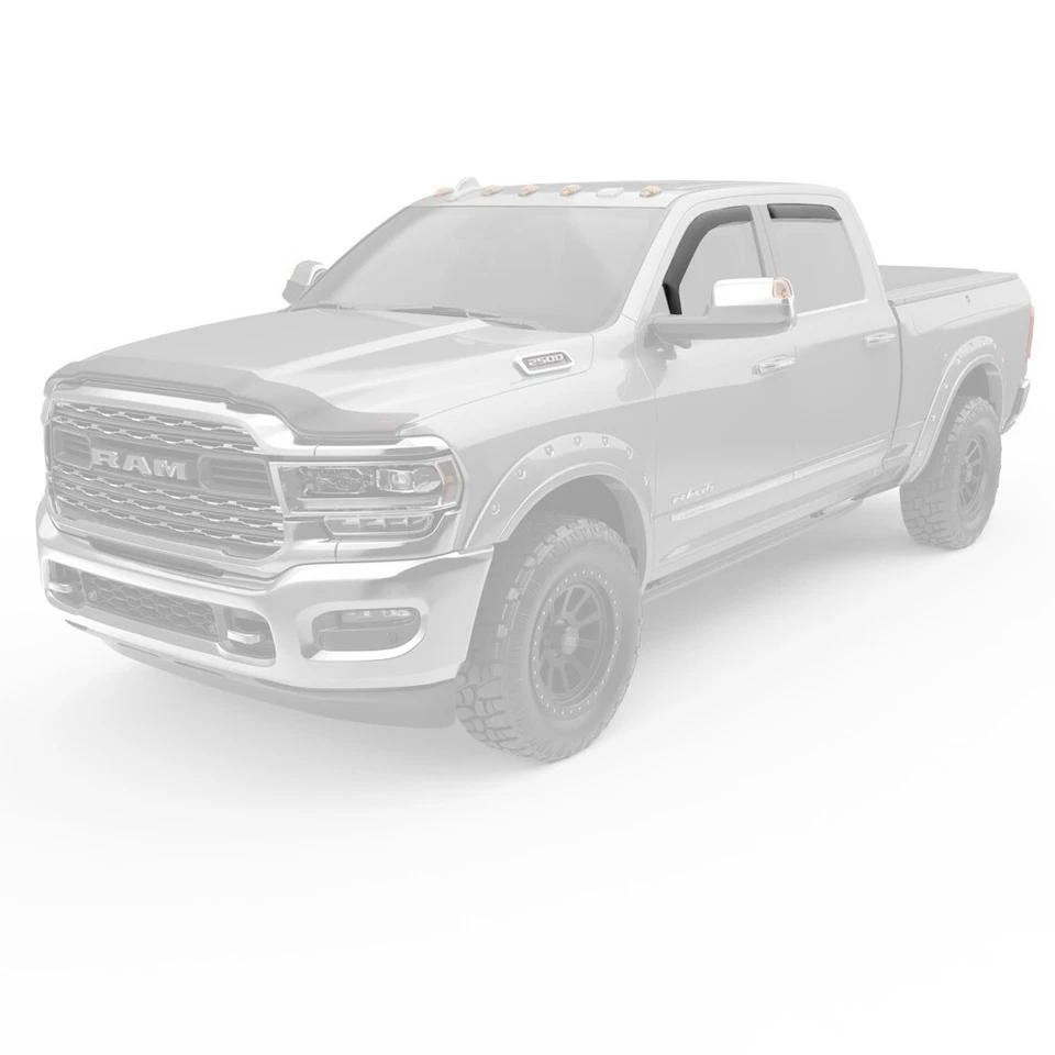 EGR 2019-2024 para Dodge Ram 2500 3500 doble cabina viseras de ventana en canal 572865 Foto 3 de 4