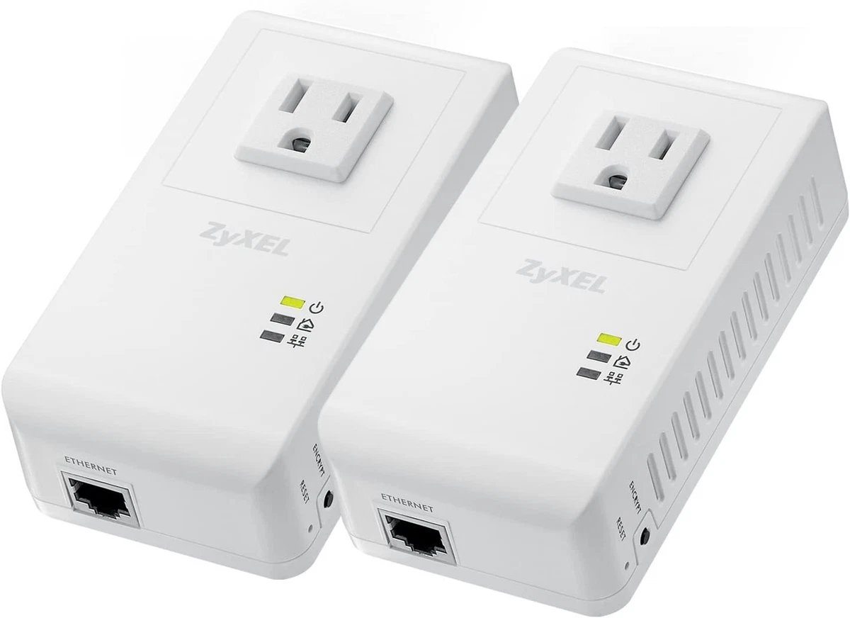 ZyXel PLA4215KIT Powerline AV 500 Mbps Wall Plug Adapter w AC Pass