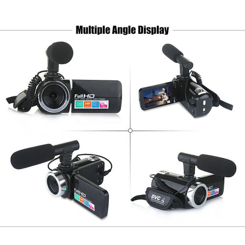 Mini Full HD 1080P 24MP 18X Zoom 3'' LCD Digital Camcorder Video HDMI Camera Mic - Picture 9 of 11