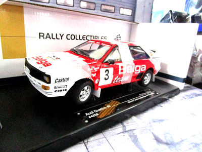 AUDI Quattro Rallye Gr.B Haspengouw 1983 #3 Duez Lux NEU Belga 4259 Sunstar 1:18