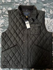 Polo Ralph Lauren The Beaton Quilted Utility Vest Size Large Color Grey  Navy