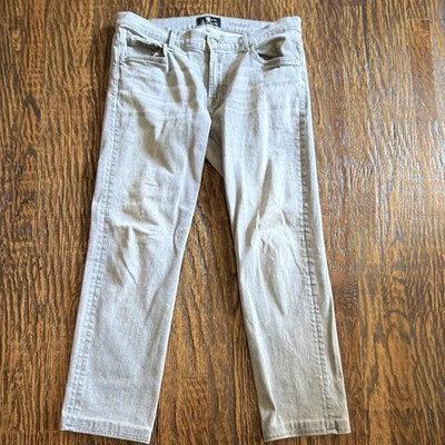 7 For All Mankind Luxe Performance Slim Straight Light Wash Stretch Jeans 36x32