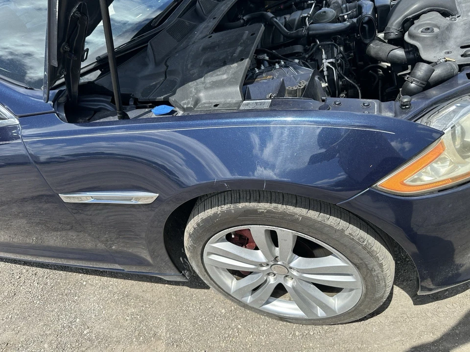 10-19 Jaguar X351 XJ XJR lateral derecho pasajero guardabarros panel de ala azul OEM Foto 2 de 2